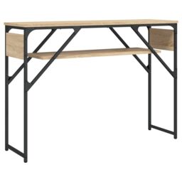 Berkfield Home Console Table with Shelf Sonoma Oak 105x30x75cm Engineered Wood in Brown - Size: 105 x 30 x 75 cm - thumbnail 6