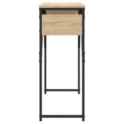 Berkfield Home Console Table with Shelf Sonoma Oak 105x30x75cm Engineered Wood in Brown - Size: 105 x 30 x 75 cm - thumbnail 5