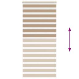 Berkfield Home Elegant Zebra Blind Sand Brown 110x200 cm Fabric Width 105.9 cm P - thumbnail 5