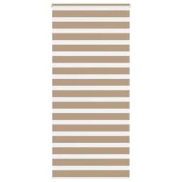 Berkfield Home Elegant Zebra Blind Sand Brown 110x200 cm Fabric Width 105.9 cm P - thumbnail 2
