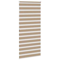 Berkfield Home Elegant Zebra Blind Sand Brown 110x200 cm Fabric Width 105.9 cm P - thumbnail 4