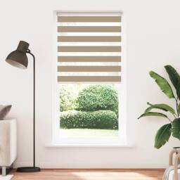 Berkfield Home Elegant Zebra Blind Sand Brown 110x200 cm Fabric Width 105.9 cm P - thumbnail 3
