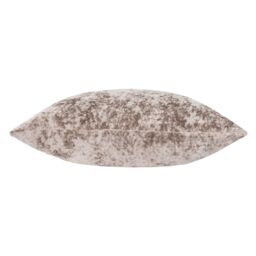 Paoletti Verona Crushed Velvet Sqaure Polyester Filled Cushion in Natural - Size: 55 cm x 55 cm - thumbnail 2
