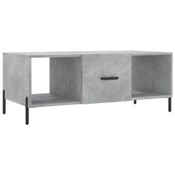 Berkfield Home Coffee Table Concrete Grey 102x50x40 cm Engineered Wood - Size: 102 x 50 x 40 cm - thumbnail 2