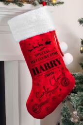 Personalised Memento Company Personalised Special Delivery Red Stocking - thumbnail 3