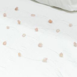 ValueLights Battery Operated Natural Crystal Wellness String Lights Raw Stone Healing Light - Rose Quartz in Pink - thumbnail 5