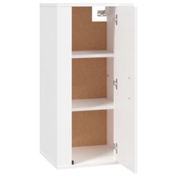 Berkfield Home Wall Mounted TV Cabinet White 40x34, 5x80 cm - thumbnail 7
