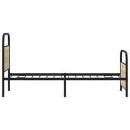 Berkfield Home Bed Frame Frame Wax Brown 75x190 cm Small Single Solid Wood Pine in Light Tan - thumbnail 6