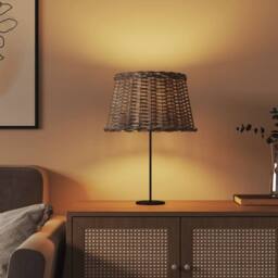 Berkfield Home Lamp Shade Brown √ò45x28 cm Wicker in Tan - Size: 45x28 cm