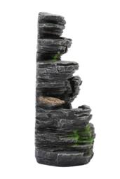 Garden Sanctuary Rock Cascade Solar-Powered Garden Water Fountain Decor in Natural - thumbnail 4