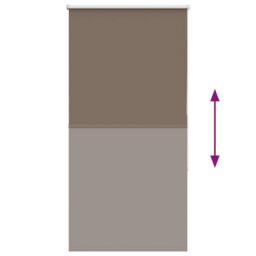 Berkfield Home Roller Blind Blackout Coffee 70x175 cm Fabric Width 65.7 cm Polyester in Brown - thumbnail 5