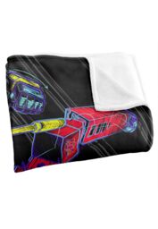 Transformers Sketchy Optimus & Bumblebee Silky Touch Super Soft Throw Blanket 152 X 127 cm in White - thumbnail 3