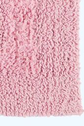 Homescapes Luxury Bath Mat Set Reversible 1600GSM 100% Cotton 2 Pc w. Pedestal Mat in Baby Pink - thumbnail 4