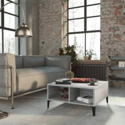 Berkfield Home Coffee Table Grey Sonoma 60x60x30 cm Engineered Wood - Size: 60 x 60 x 30 cm - thumbnail 2