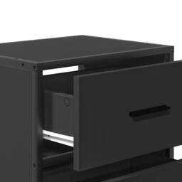 Berkfield Home Durable Wall-mounted Bedside Cabinet Black 40x31x39.5 cm - thumbnail 9