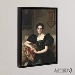 "Artery8 Elizabeth Winthrop Chanler Portrait Sargent Framed Canvas Wall Art - Size: W18"" x H24""" - thumbnail 2