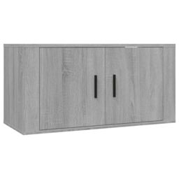 Berkfield Home Wall-mounted TV Cabinets 3 pcs Grey Sonoma 80x34.5x40 cm - thumbnail 4