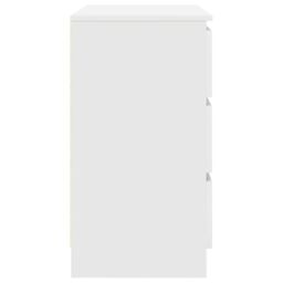 Berkfield Home Sideboard with Drawer White 71x35x65 cm Engineered Wood - Size: 71 x 35 x 65 cm - thumbnail 7