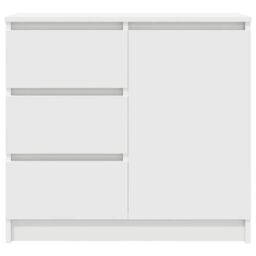 Berkfield Home Sideboard with Drawer White 71x35x65 cm Engineered Wood - Size: 71 x 35 x 65 cm - thumbnail 6
