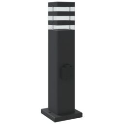 Berkfield Home Outdoor Floor Lamps with Outlet 3pcs Black 50 cm Aluminium - thumbnail 6
