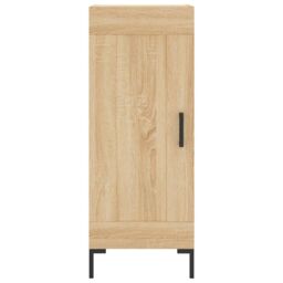 Berkfield Home Sideboard Sonoma Oak 34.5x34x90 cm Engineered Wood in Brown - thumbnail 5