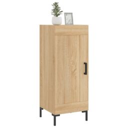 Berkfield Home Sideboard Sonoma Oak 34.5x34x90 cm Engineered Wood in Brown - thumbnail 3