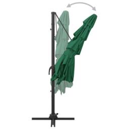 Berkfield Home 4-Tier Parasol with Aluminium Pole Green 250x250 cm - thumbnail 6