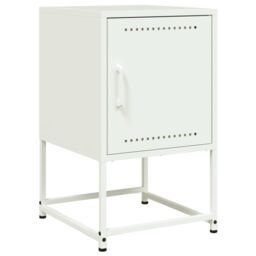 Berkfield Home Bedside Cabinets 2 pcs White 36x39x60.5 cm Steel - thumbnail 6