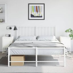 Berkfield Home Bedside Cabinets 2 pcs White 36x39x60.5 cm Steel - thumbnail 3