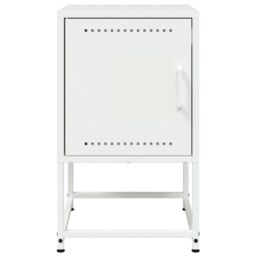 Berkfield Home Bedside Cabinets 2 pcs White 36x39x60.5 cm Steel - thumbnail 5