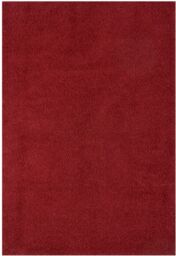 THE RUGS Red Plain Soft High Pile Shaggy Rugs & Runners Living Room Bedroom - Size: 160 cm x 230 cm - thumbnail 2
