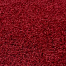 THE RUGS Red Plain Soft High Pile Shaggy Rugs & Runners Living Room Bedroom - Size: 160 cm x 230 cm - thumbnail 3