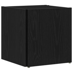Berkfield Home Side Table Black Oak 33x33x34, 5 cm Engineered Wood - thumbnail 4