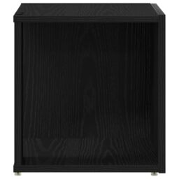 Berkfield Home Side Table Black Oak 33x33x34, 5 cm Engineered Wood - thumbnail 5