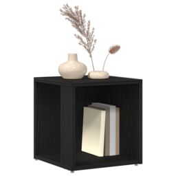Berkfield Home Side Table Black Oak 33x33x34, 5 cm Engineered Wood - thumbnail 3