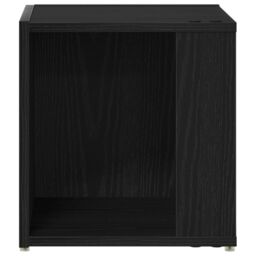 Berkfield Home Side Table Black Oak 33x33x34, 5 cm Engineered Wood - thumbnail 6
