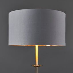 ValueLights Belmont Antique Brass Floor Lamp in Metallic Gold - thumbnail 3