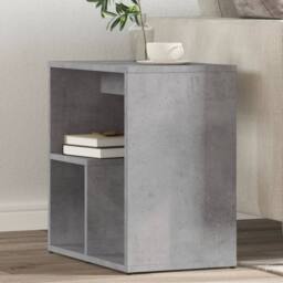 Berkfield Home Side Tables 2 pcs Concrete Grey 50x30x50 cm Engineered Wood - Size: 50 x 30 x 50 cm