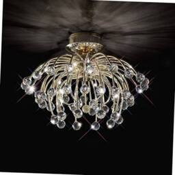 Netlighting Xeena Ceiling 10 Light G4 French GoldCrystal NOT LEDCFL Compatible in Gold - thumbnail 2