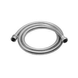 Nes Home 1.5m Flexible Double Lock Stainless Steel Shower Hose Chrome in Metallic Silver - thumbnail 2