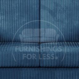 Furnishings For Less UK Luxor Jumbo Cord 3 + 2 Fabric Sofa Suite - Fullback in Blue - thumbnail 4