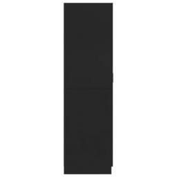 Berkfield Home Wardrobe Black 80x52x180 cm Engineered Wood - Size: 80 x 52 x 180 cm - thumbnail 7