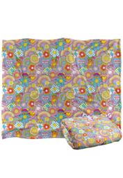 Hasbro Popples Pop Pattern Silky Touch Super Soft Throw Blanket 152 X 127 cm in White - thumbnail 2