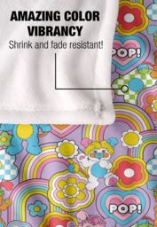 Hasbro Popples Pop Pattern Silky Touch Super Soft Throw Blanket 152 X 127 cm in White - thumbnail 4