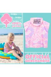 Disney Minnie Tie Dye Towelling Poncho in Pink - thumbnail 3