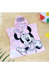 Disney Minnie Tie Dye Towelling Poncho in Pink - thumbnail 5