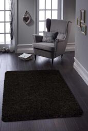My Mat 'Buddy' Rug in Black - Size: 80 cm x 120 cm - thumbnail 1