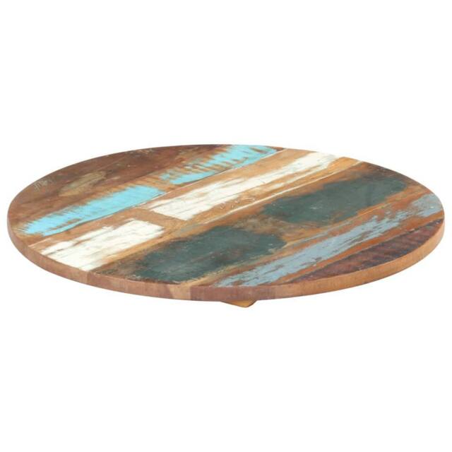 Berkfield Home Round Table Top 50 cm 25-27 mm Solid Reclaimed Wood - image 1