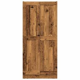 Berkfield Home Highboard Old Wood 82.5x30.5x185 cm Engineered Wood in Brown - thumbnail 1