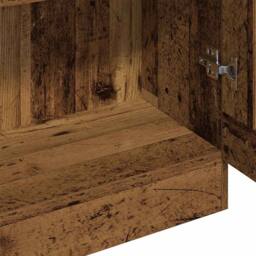 Berkfield Home Highboard Old Wood 82.5x30.5x185 cm Engineered Wood in Brown - thumbnail 7
